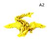 3D Printed Flying Dragon Articulated Dragon Western Style Joint Movable Dragon Model Home Desktop Craft Ornament