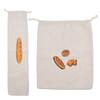 Linen Bread Bags Reusable Drawstring Large Washable Storage Food Accessories Home Unbleached Kitchen Organizer