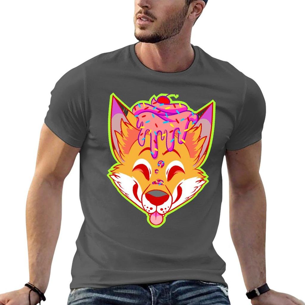 Cupcake Fox TShirt Breathable Lightweight Summer Top