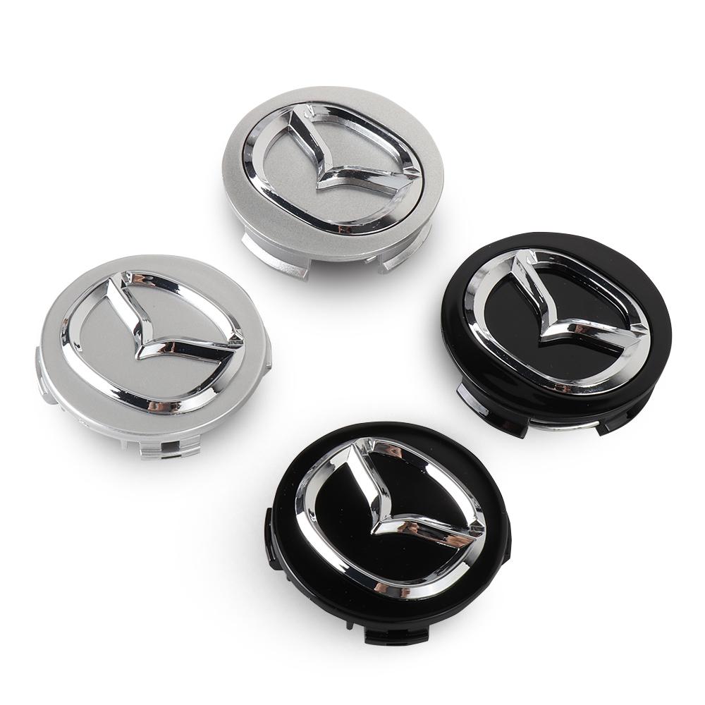 4 Stück 56mm Auto Radnabenabdeckung Ersatz für Mazda 2 3 5 6 7 323 626 RX7 RX8 MX3 CX3 CX5 Axela Atenza Skyactiv Angksela