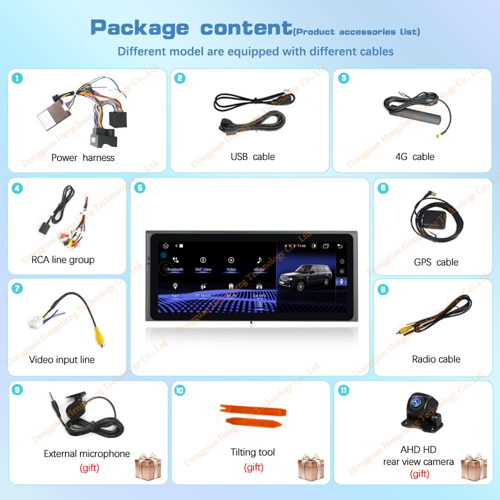 10.25" Android11 For Land Rover Range Rover V8 L322 2002-2012 GPS Navigation CarPlay 4G 360Camera Car Multimedia Video Player