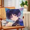 genshin impact wanderer chibi Throw Pillow Case For Decoration 30cm 50cm 55cm Square Home Pillowcase Case