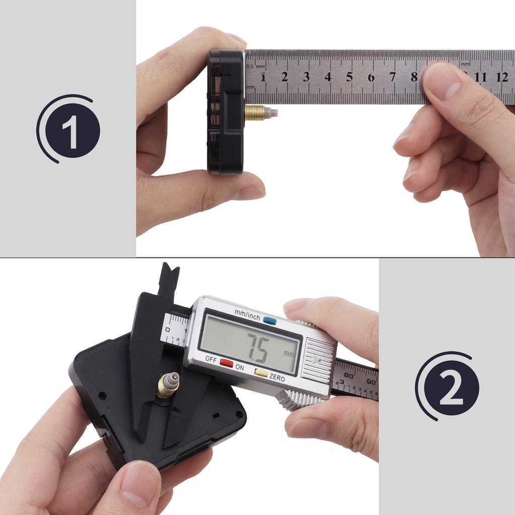 8 mm Gewinde / 16 mm Schaft Quarz Stiller Batteriebetriebener Uhrwerk Ersatz Für Uhrenreparatur / DIY, Uhrenersatzteile