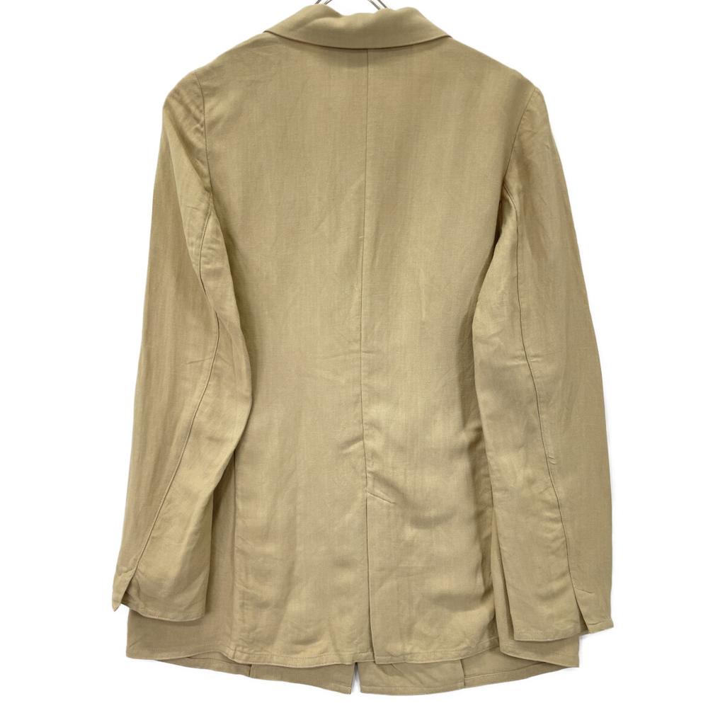 TICCA 2211005041202 Beige Linen Blend Tailored Jacket Jacket 2 beigeUsed