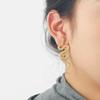 Stylish Snake Earrings Unisex Punk Earrings Fashionable Ear Jewelry Alloy Texture Ear Studs for Multifuntional Styling