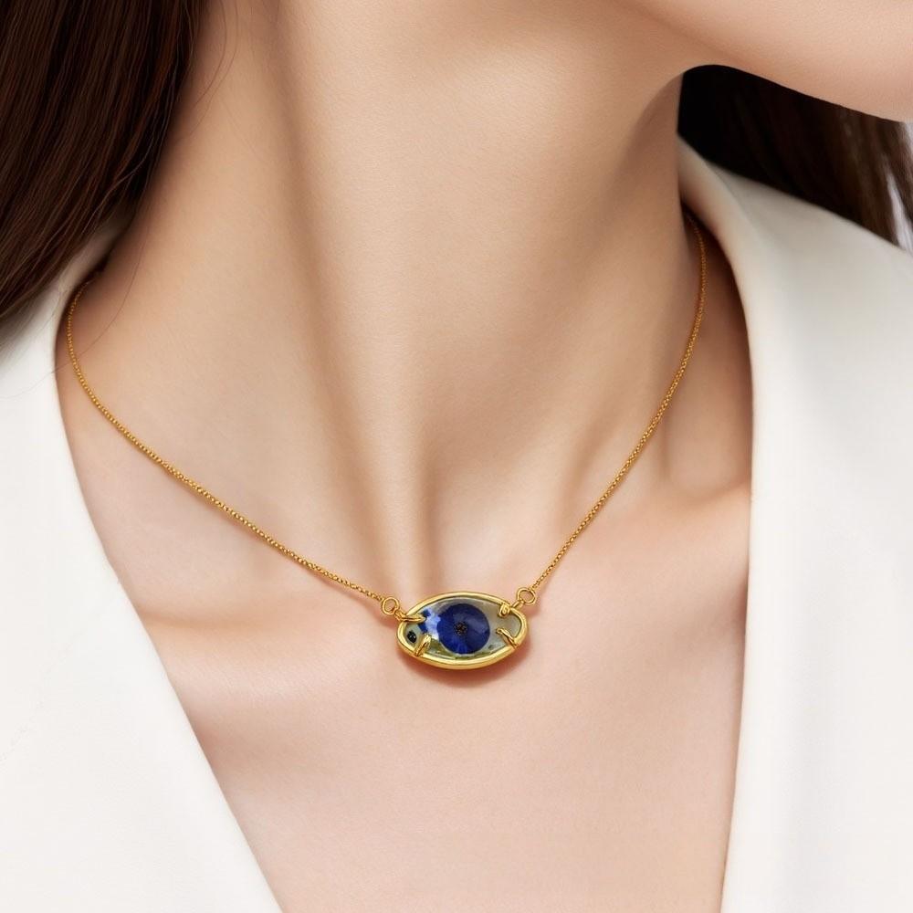 Jewelry Eyes Clavicle Chain Adjustable Glass Sweater Chain Cool Demon Eyes Necklace Hipster