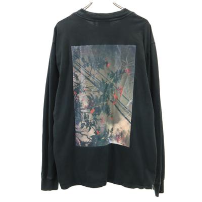 Back Print Long Sleeve Print T-shirt L Black Ron T Men's Used