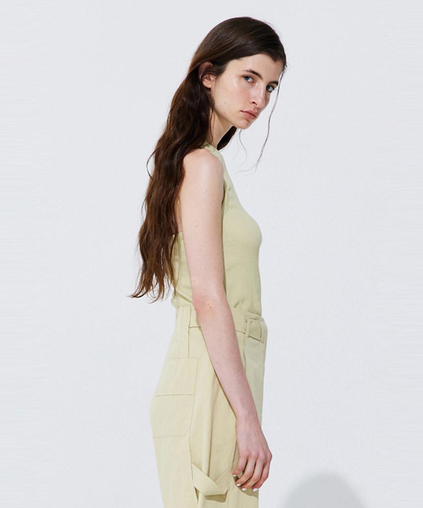 WNDERKAMMER Back Cut-Out Sleeveless_Light Green