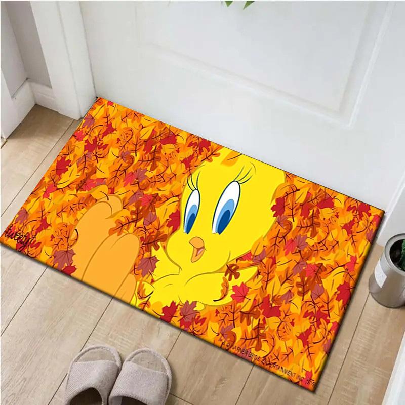 

1pc Office Carpet Chair Mats Tweety Bird Fall Leaves Perfect for Office Chairs, Living Rooms, Or Bedrooms,Polyester Carpet.HDT025 60cm by 90cm