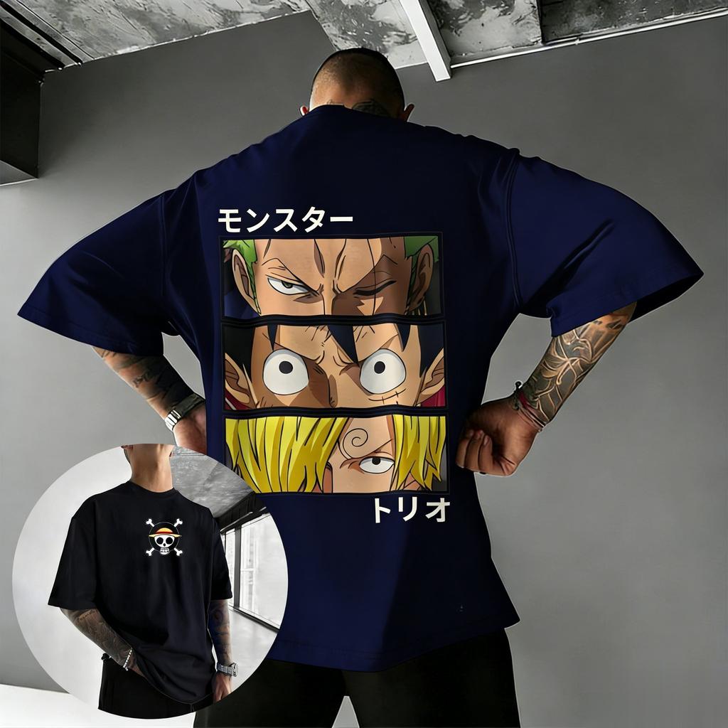 T Shirt Men Women Cotton Short Sleeve Tee Tops 2026 Summer Zoro Sanji Graphic Print Streetwear Casual Y2k