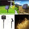 Solar Outdoor String Lights 20Ft  Rope Hemp Solar Patio Lights Waterproof Warm White Solar Powered String Lights With 8 Modes 1
