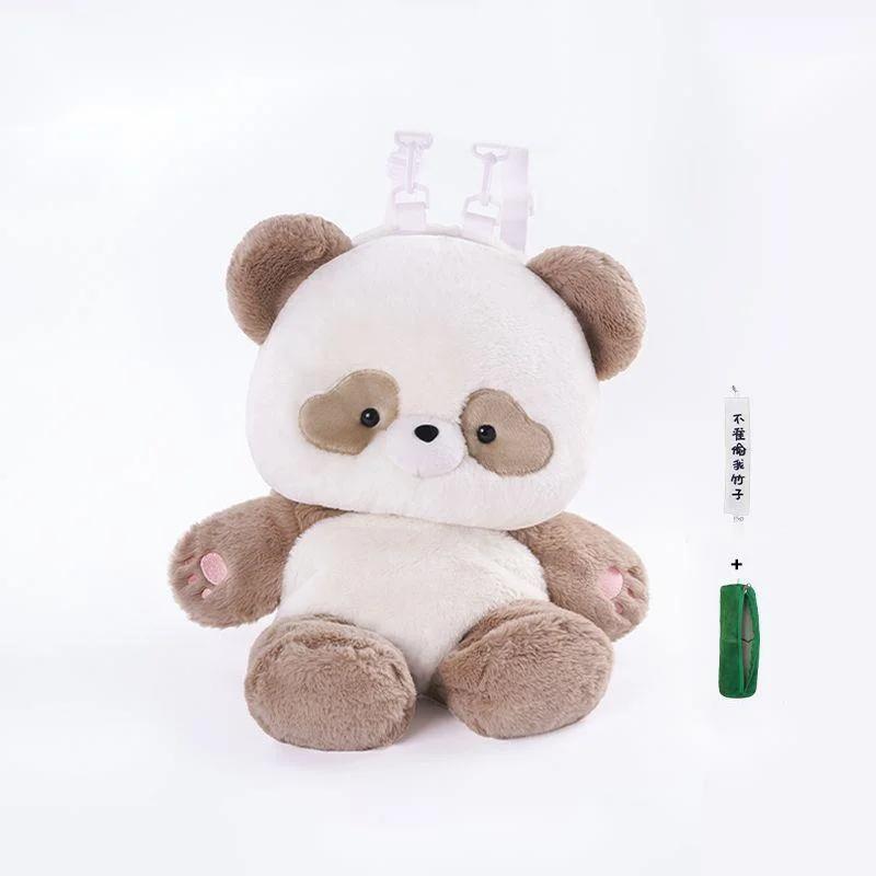 Cartoon Bear Backpack Large Capacity Cute Animal Plush Doll Bags Fashion Versatile Stuffed Travel Women Girl Bag Birthday Gift