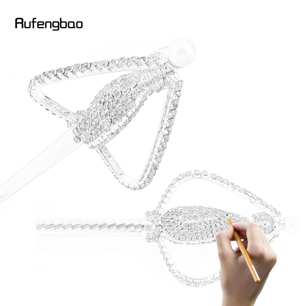 Golden White Alloy Crown Fairy Wands for Girl Princess Wands for Kids Angel Wand for Party Costume Wedding Birthday Party 51cm