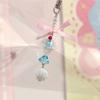 Butterfly Heart Bead Pendant Phone Charm Hangings Rope Cute Phone Chain Strap Bag Decoration Lanyard Keychain Accessory