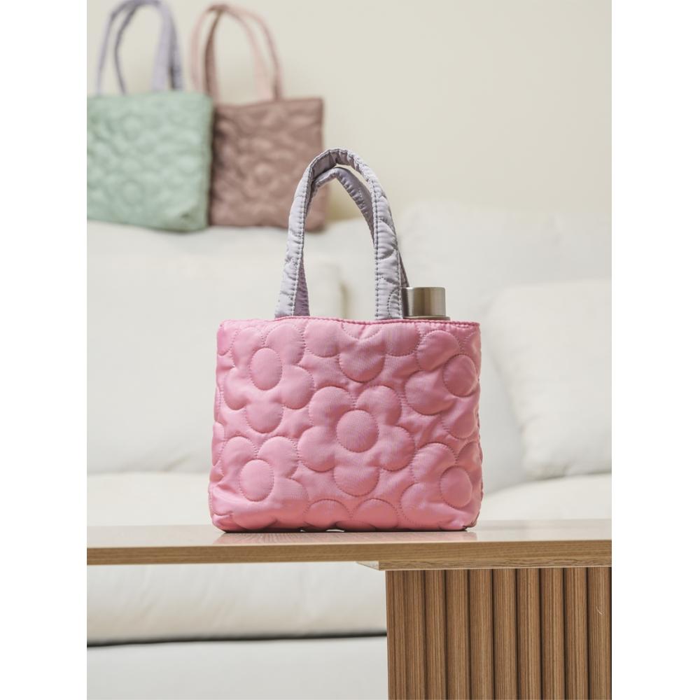 

Двоколірна м яка сумка Daiso Pink