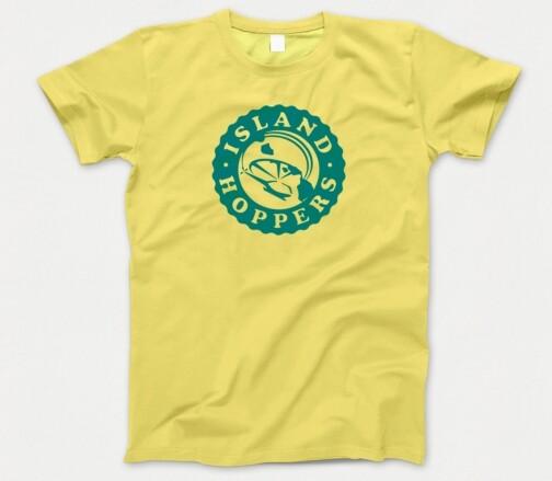 Island Hoppers T-shirt 915 Retro 80s TV Magnum PI Hawaii FiveO Rockford Files XXL