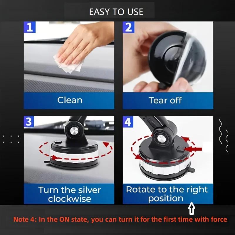 VIKEFON Car Phone Holder Stand Universal Dashboard Car Clip Mount GPS Bracket Sucker Mobile Phone Support In Car For All Phones