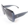 Ochelari de soare CHANEL excelenți COCO Mark Ochelari de vedere Gri Negru Gri Transparent Femei 71685A Folosit