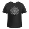 Lineart Mandala' Cotton T Shirt Ta047024 - Men's Summer Cotton Graphic Tee