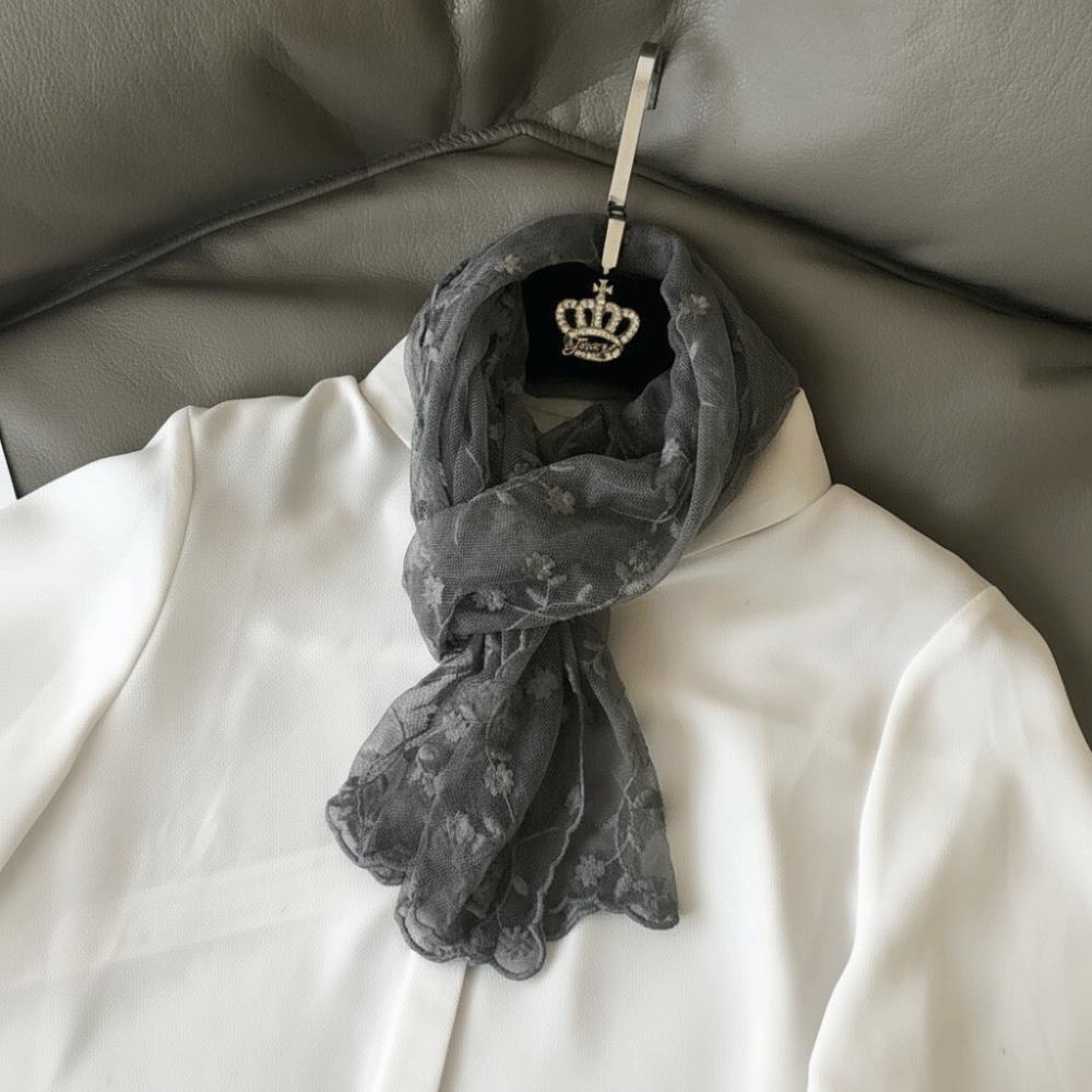 Retro Sunscreen Lace Shawl Versatile Neck Protection Scarf Literary Women's Lace Scarf