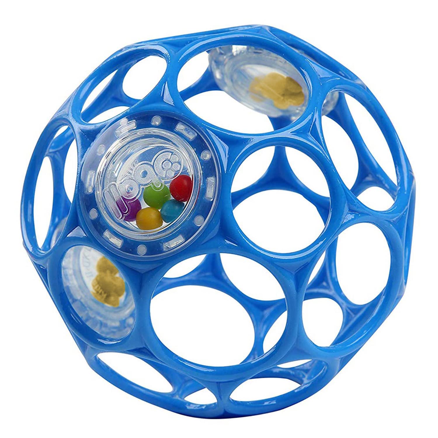 

Langs Japan Oball Rattle Blue 4 10cm Diameter синий