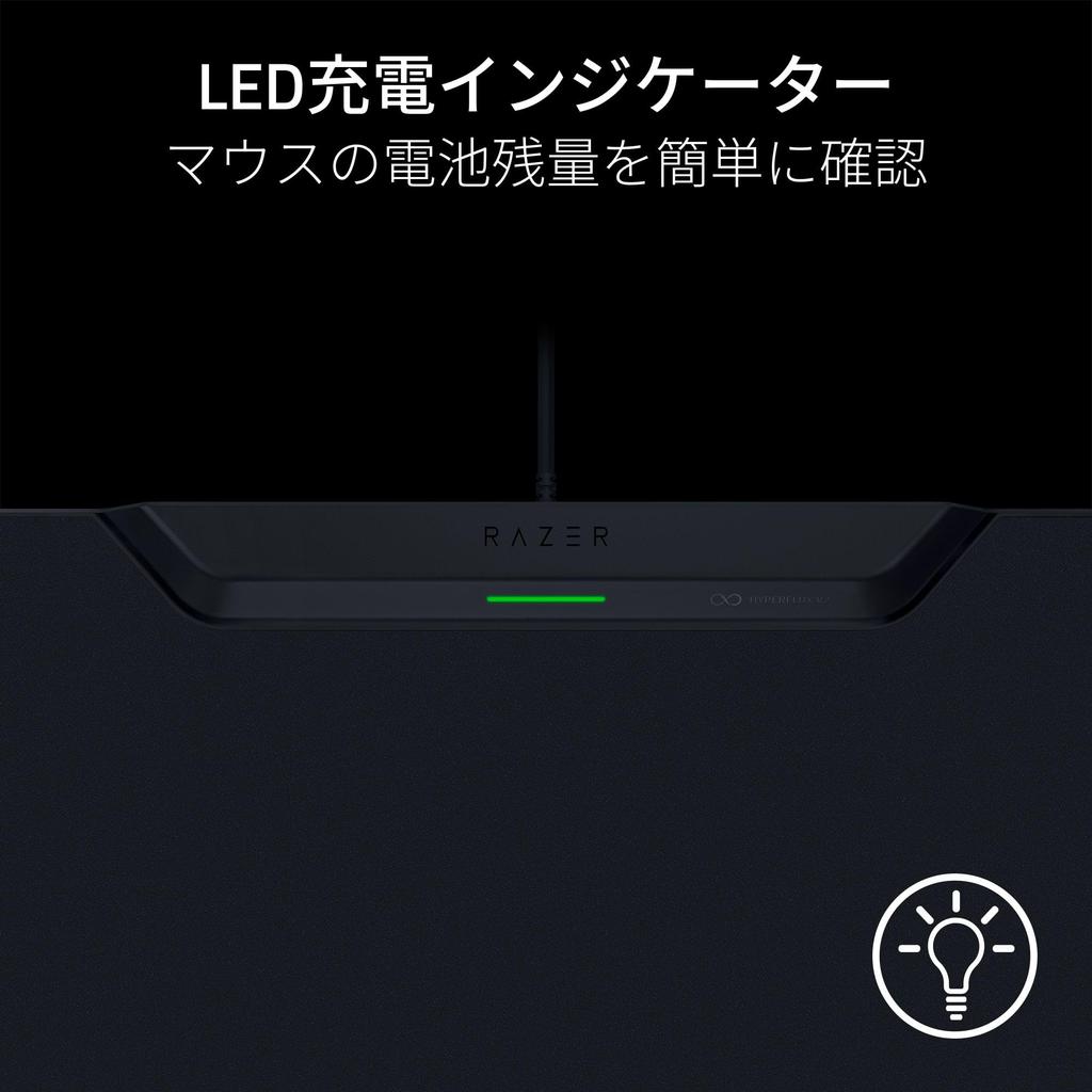 Razer HyperFlux V2 Hard Edition Gaming Mouse Pad with Wireless Charging and Hard Compatible with Basilisk V3 Pro Basilisk V3 Naga V2 and Cobra