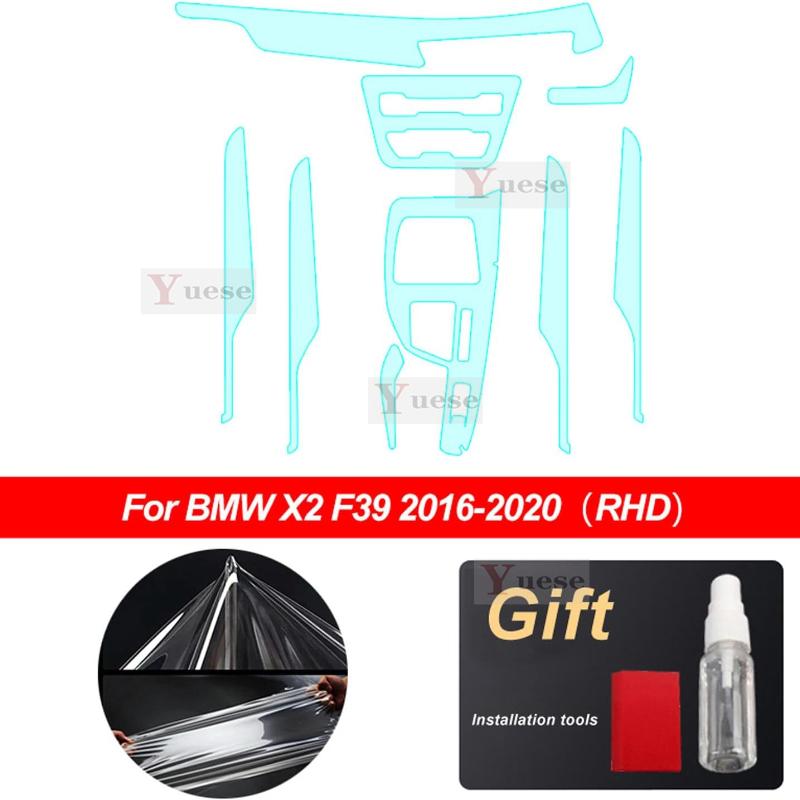 For BMW X1 F48 X2 F39 2016-Present  Accessories interior Thin film transparent TPU Protective Film Anti-Scratch Sticker
