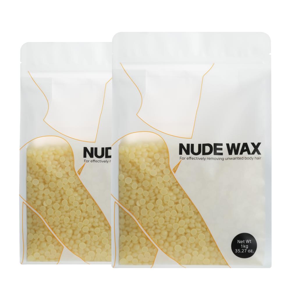 Nude Wax Honey Large Full Body Waxing Wax 1kg 2 pcs