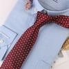 Adjustable Jacquard Floral Tie Soft Striped Knitted Tie  Suit Accessories