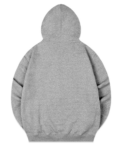 Randomoff [Fleece Lined] Mozzi Meonzi Mini Zip-Up Hoodie [Gray]