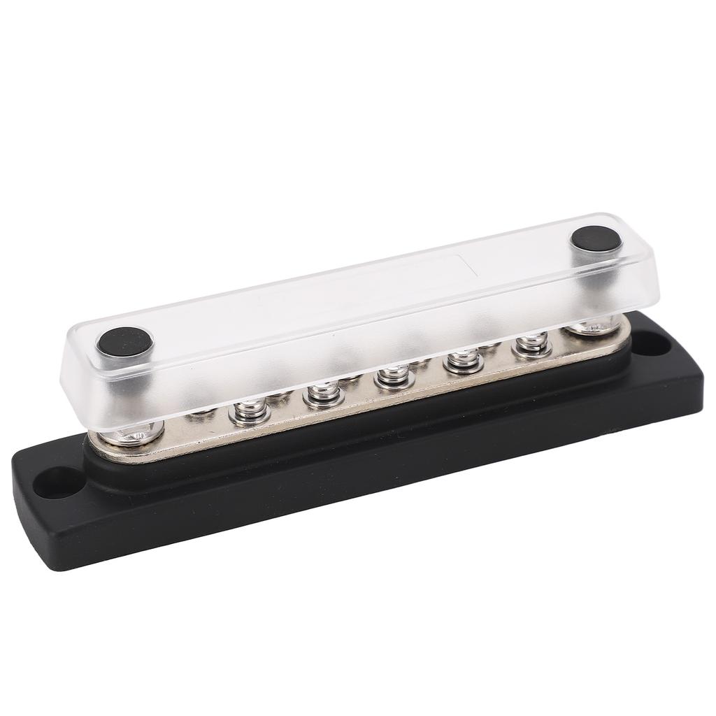 10 Way Power Distribution Block Bus Bar M6 Studs High Electrical Conductivity With Transparent Prote