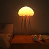 Jellyfish LED Night Light RGB Adjustable Color Active Tentacle USB Rechargeable Bedside Lamp with Polished Base Jellyfish Lights