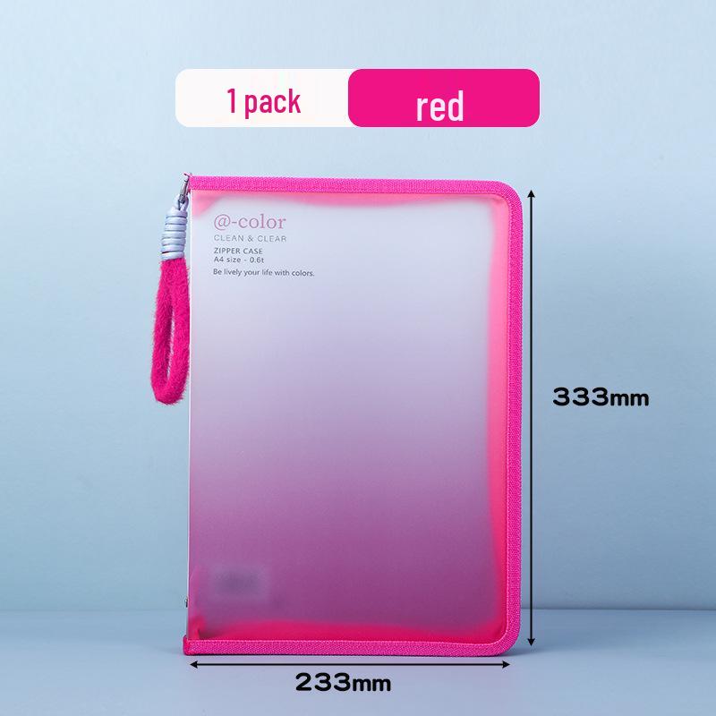 

Прозрачная сумка-папка формата А4 на молнии, водонепроницаемая и прочная для студентов