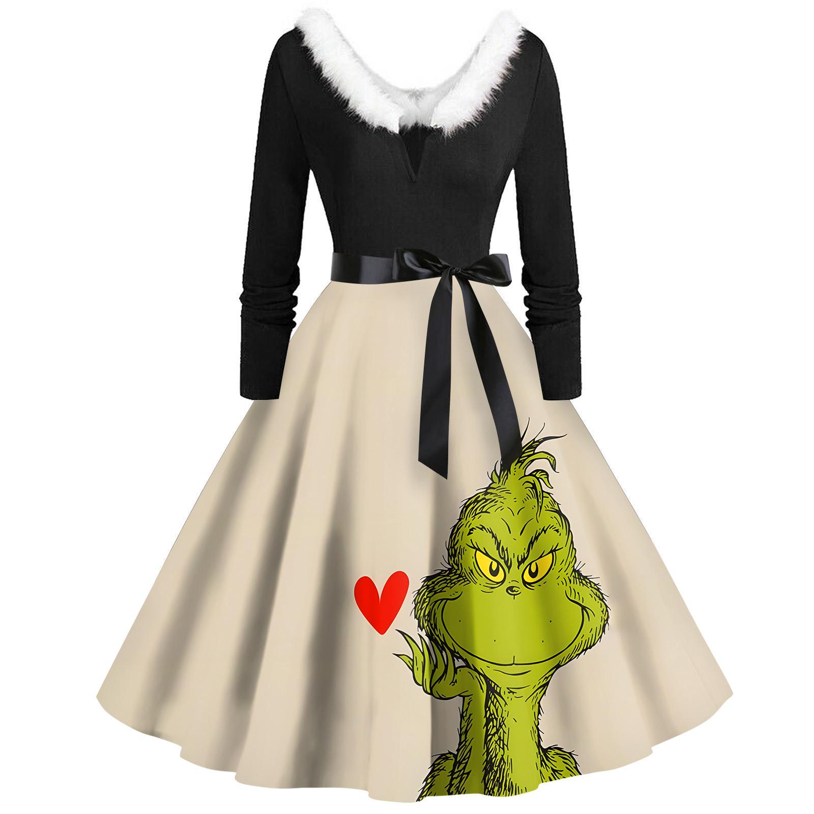 

Женское повседневное и модное платье на молнии с длинными рукавами и v-образным вырезом в тон XXXL бежевый