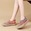 Scarpe da donna slip-on in rete con stampa graffiti di frutta estiva