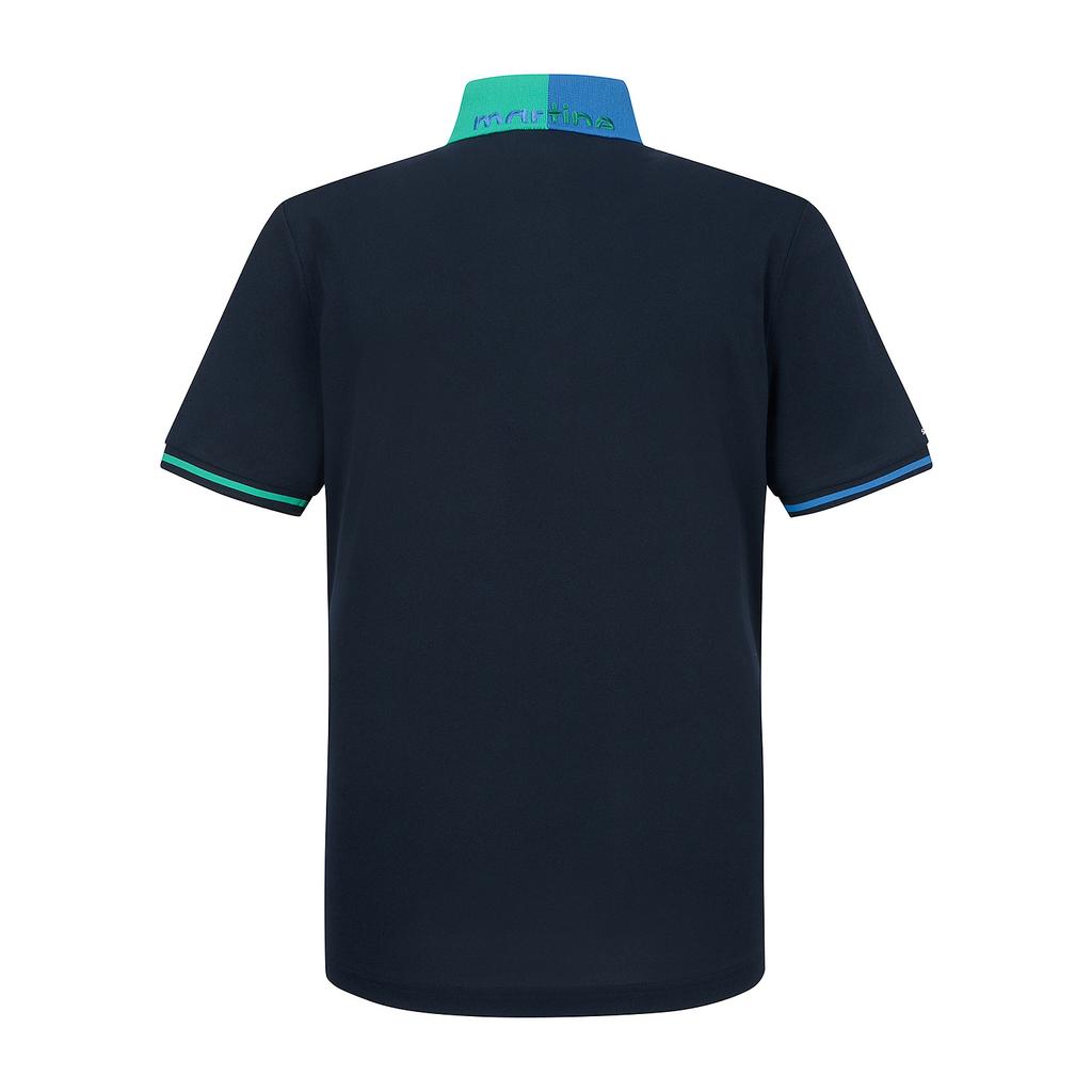 MARTINE GOLF Half&Half Collar Polo Shirts_Navy (Men)