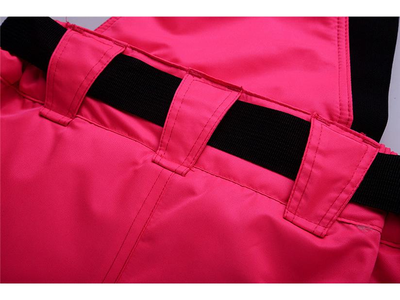 Winddichte, wasserabweisende Ski- und Bergsteiger-Latzhose für Herren und Damen für Herbst und Winter