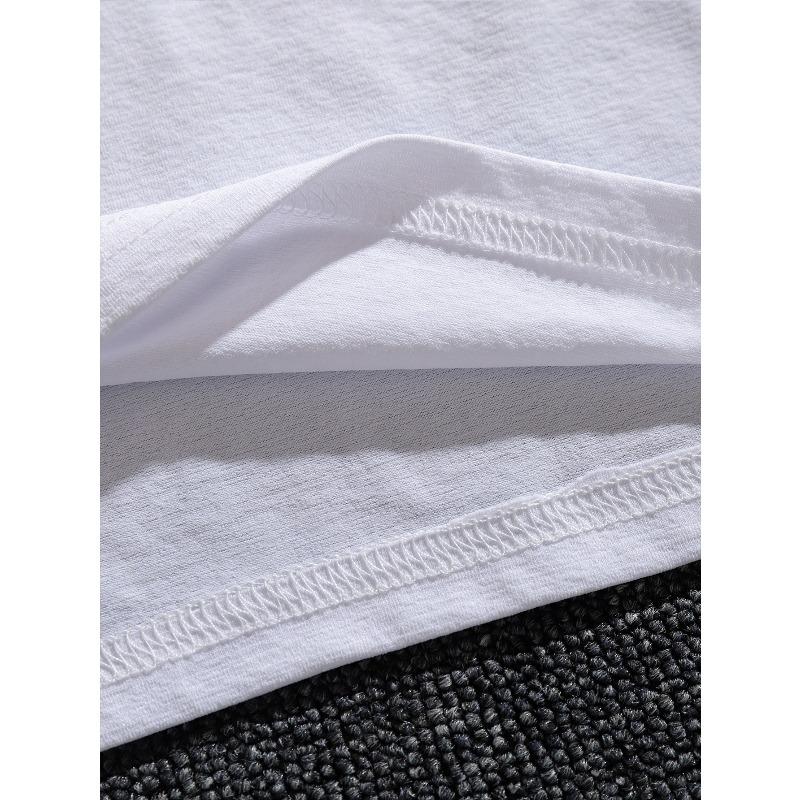 European Sizes IT'S AN OLD SCHOOL THING Print Short Sleeve Tees For Men, Casual Crew Neck T-Shirt, Comfortable Breathable T-shirt