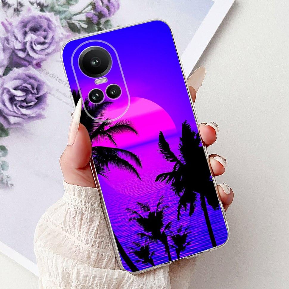 For OPPO Reno10 5G Case CPH2531 Luxury Cat Cartoon Cover Clear Silicone Soft TPU Phone Case For OPPO Reno 10 Reno10 Back Covers
