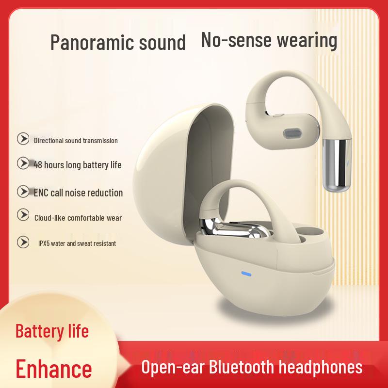 New OWS Open-ear Wireless Sports Earphones with Long Battery Life and Noise Cancelling Air Conduction Technology