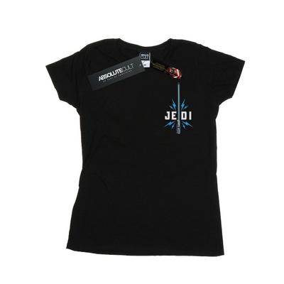 Womens/Ladies Star Wars The Rise Of Skywalker Jedi Badge Breast Print Cotton T-Shirt