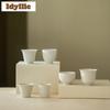 2pc/lot Plant Ash Teacup Handmade Tea Bowl Cute Cup Tea-tasting Personal Cup Jianzhan Master Cups Tea Ceremony Collection Craft
