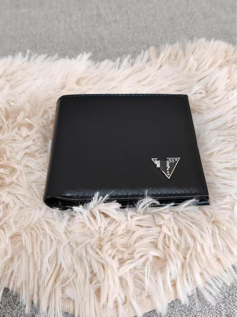 Herren Trendy Kurzes Leder Portemonnaie mit Multi-Kartenfächern und Reißverschluss