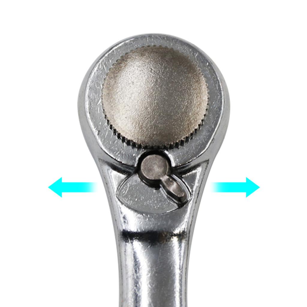 Mini Ratchet Wrench 72 Teeth Quick Socket Batch Head Ratchet Wrench Rod Screwdriver Bit Tool Wrench Multi Repair Hand To