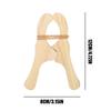 6 Pieces Wooden Clothespins Fixed Wood Clothes Pin Shower Clothes Pins For Fabric Christmas Drying Door Tent Towel Shower