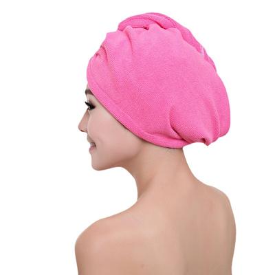 Mikrofaser Haar-Trockenhaube Schnelltrocknendes Handtuch Badewickeltuch Hut Magische Schnelltrocknende Frauen Haarwasch-Reinigungstuch Turban Badezimmerwerkzeug
