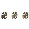 3Pcs 2.6*1.95*2.6CM Nail Art Palette Aluminum Nail Art Display Ring  for DIY Practice