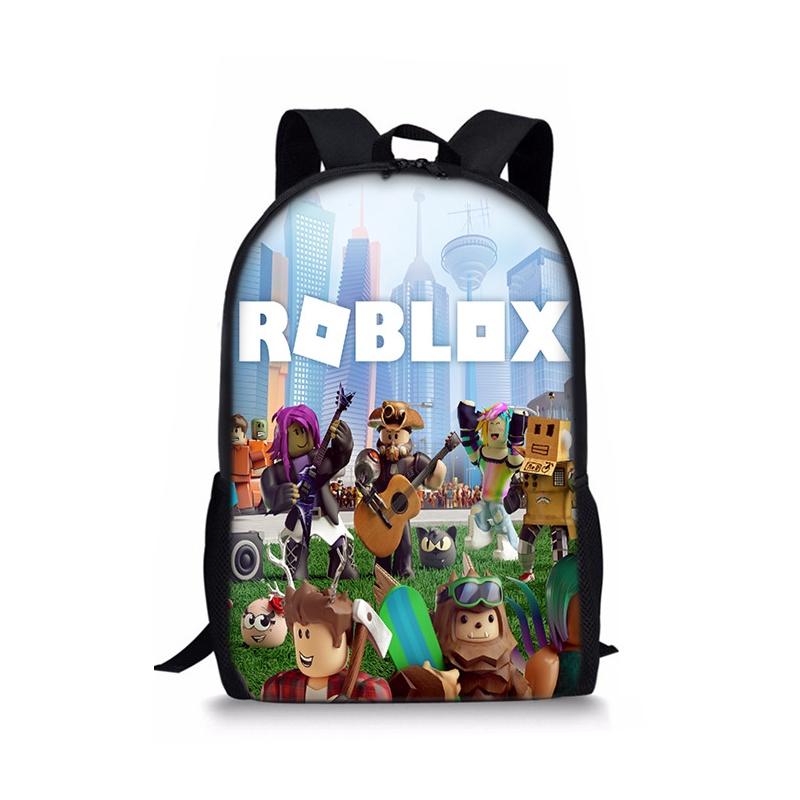 Plecak Roblox o dużej pojemności i z płynnie działającymi podwójnymi zamkami błyskawicznymi do szkoły i podróży
