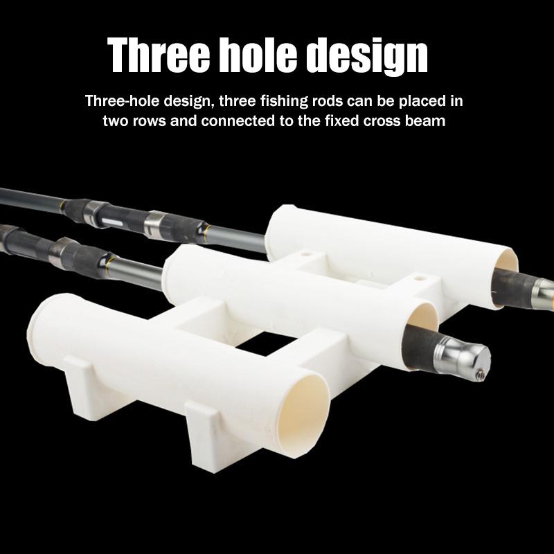 Mount Rod Holder 3 Link Tube Fishing Pole Holder Quick Release For Boat Marine Firmly Install Portable Kayak Yacht Tackle