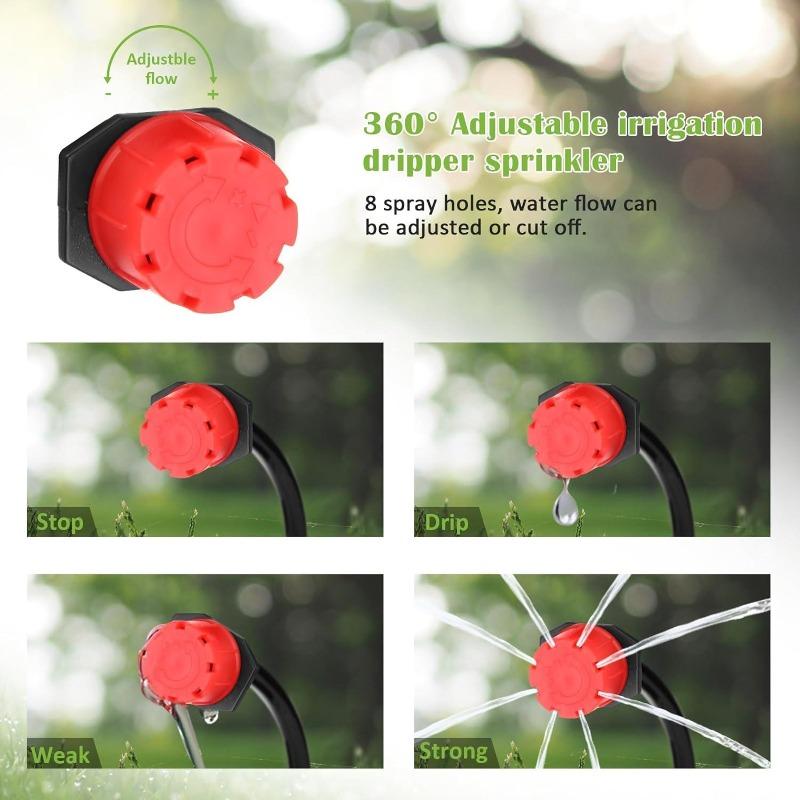 50PCS Irrigation Drippers Sprinklers Adjustable Water Dropper Head Sprinkler Flow Head Garden Watering Irrigation System